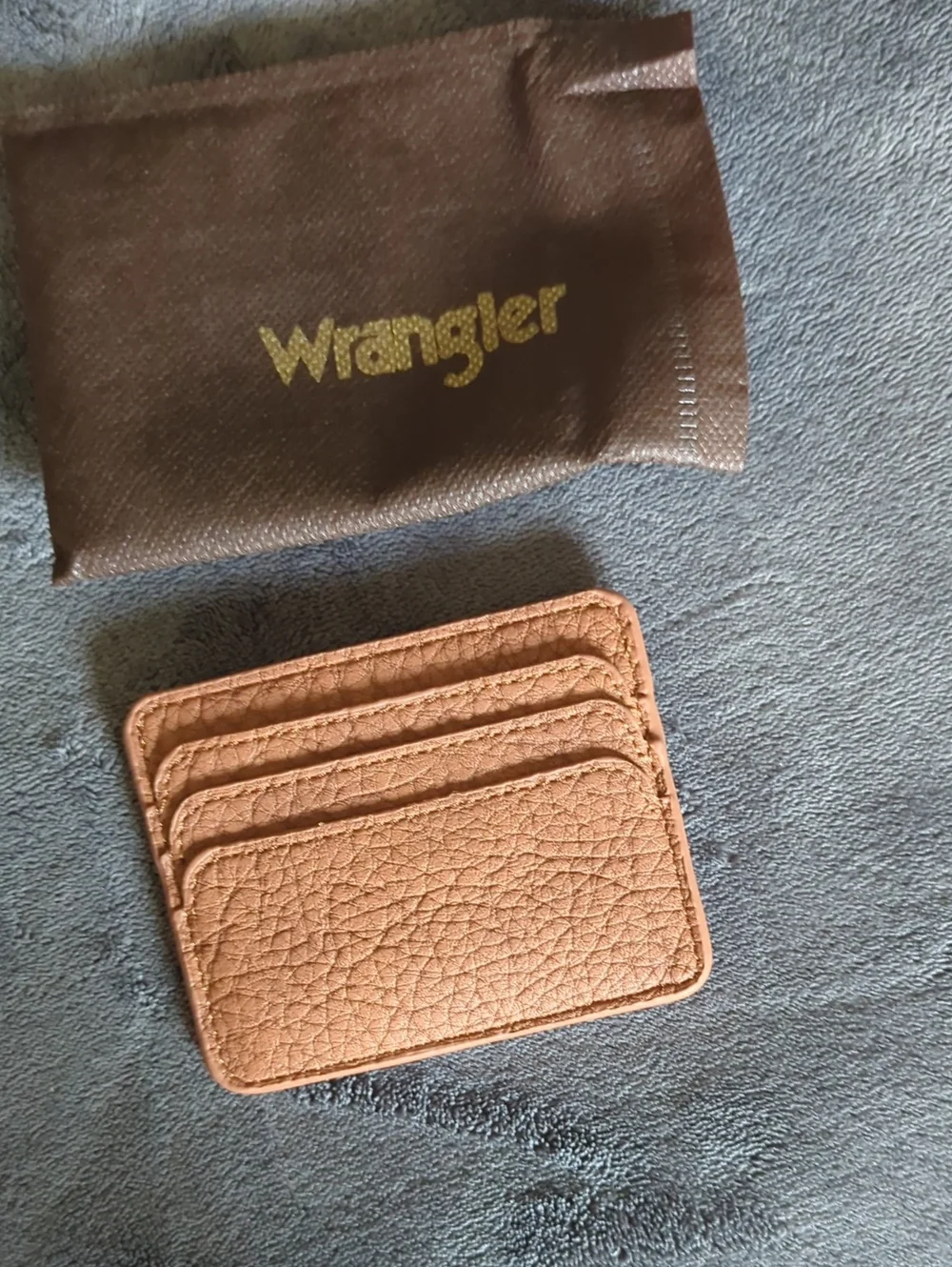 Wrangler Brown Leather Card Holder Wallet